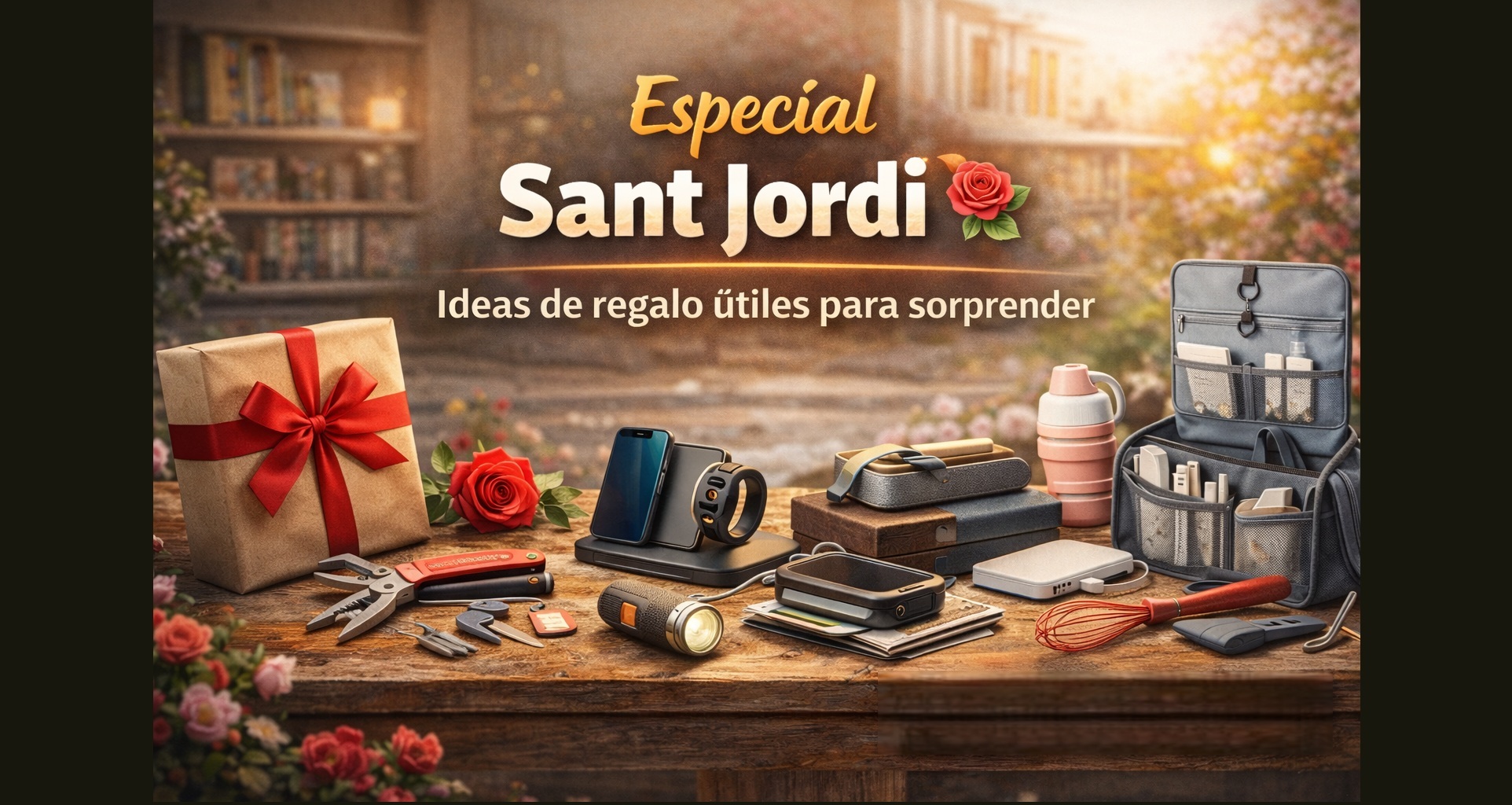 Ideas prácticas para regalar en Sant Jordi