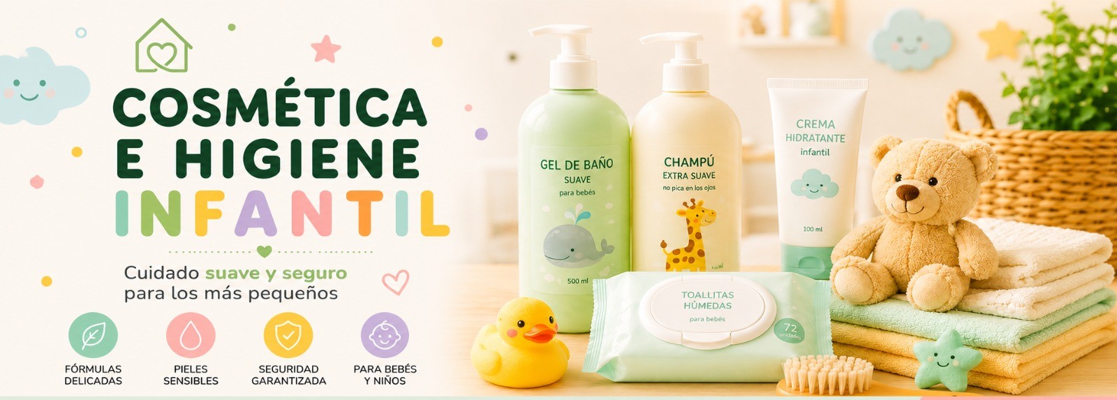 Cosmética e Higiene Infantil para Bebés y Niños