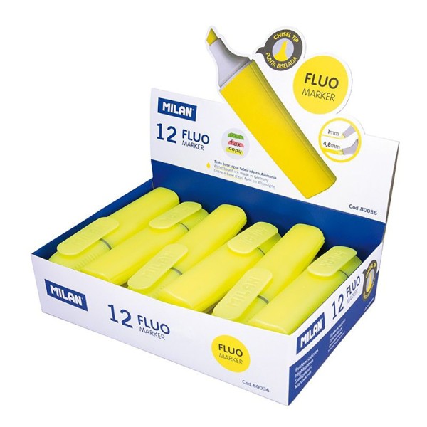 Pack 12 Marcadores Fluorescent