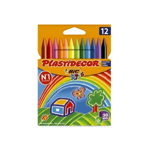 Ceras Plastidecor BIC 12 Color