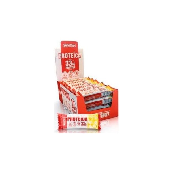 Nutrisport Barrita Proteica Plátano en caja de 24 unidades